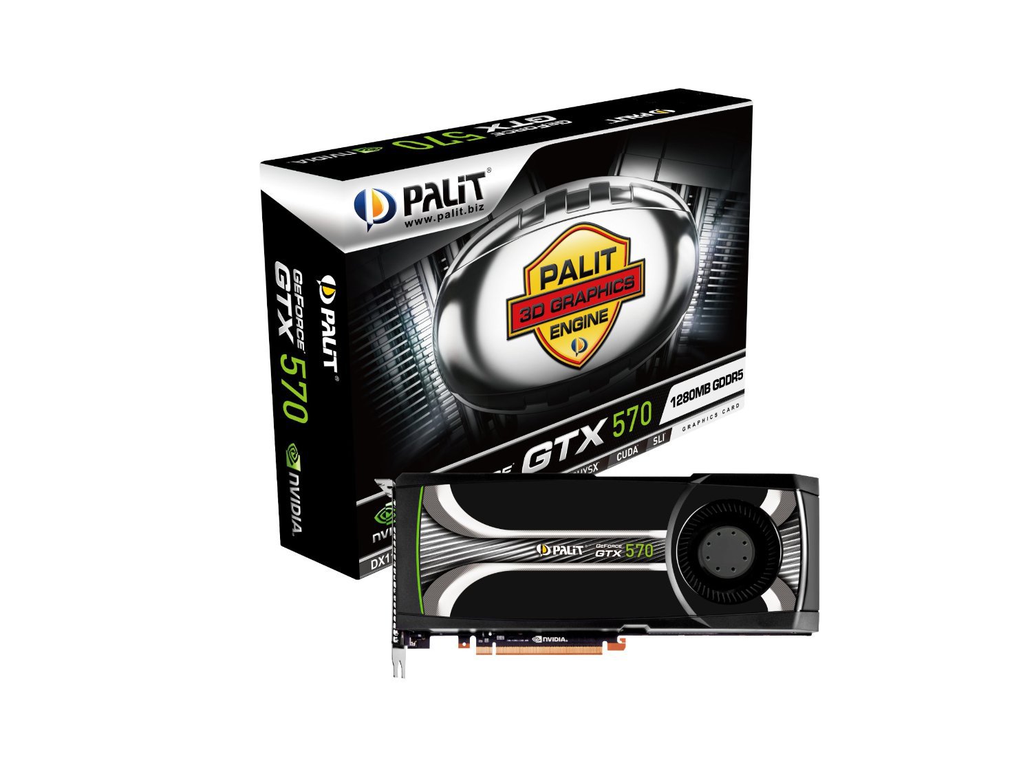 Palit Geforce GTX570 1280mb 320-bit GDDR5 2.0 x 16 HDCP Ready SLI