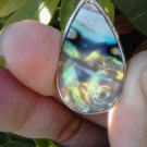 silver abalone shell pendant necklace juniors ladies bohemian boho