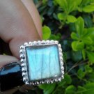 bohemian Labradorite ring silver gemstone boho juniors ladies