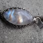 sterling silver rainbow moonstone pendant gemstone necklace boho bohemian gypsy ladies girls juniors