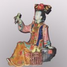 Nice Chinese Style Ceramic Lady Playing with Bird