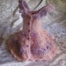 Hand Knit Crochet Combination Baby Princess Dress - Made to Order