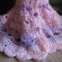 Hand Knit Crochet Combination Baby Princess Dress - Made to Order