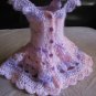 Hand Knit Crochet Combination Baby Princess Dress - Made to Order