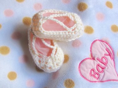 NO SLIP Crochet princess slippers - Sizes 12 to 24 months