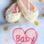 NO SLIP Crochet princess slippers - Sizes 12 to 24 months