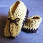 Soft unisex crochet baby shoes - Made to Order any color combination 100 Cotton