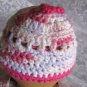 My heart crochet hat 100% Cotton - size 0-12 months