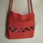 Crochet Book Sack Great for the Beach -Made to order - Any Color