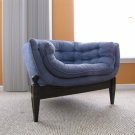 RARE Unusual 1960s Three Legged Tufted Tub or bucket Chair - Super Comfortable and Unique