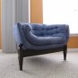 RARE Unusual 1960s Three Legged Tufted Tub or bucket Chair - Super Comfortable and Unique