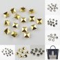 Wholesale Pyramid Round Studs Rivet Spike Nickel Punk Bag Shoes Leathercraft DIY