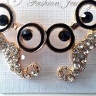 New Fashion Jewelry Earrings gold colored Googly Eyes Studs