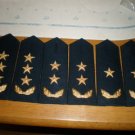 07's series China PLA Navy Admiral Full Dress Hard Shoulder Boards,3 Pair,Set