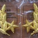 07's series China PLA General and Officers Collar Metal Tag,Pair