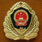 07's series China Armed Police Force (CAPF) Fire Brigade Metal Cap Badge