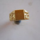 14k Nugget Ring Yellow Gold NEW