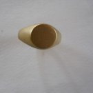 14k yellow gold Signet Ring Solid ,New