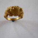 14k Solid Yellow Gold Frog Ring. NEW