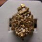 14k nugget ring large size,yellow gold, new