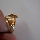 14k Solid Gold American Eagle Ring NEW