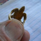 14K Solid Yellow Gold Turtle Ring NR