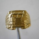 14k Gold Semi Truck Ring Yellow