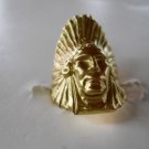 14k Solid Yellow Gold  Native American  Ring NEW