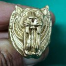 14k Tiger ring in solid yellow gold NEW