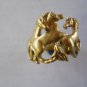 Horse ring In Yellow Gold 14k ,Solid