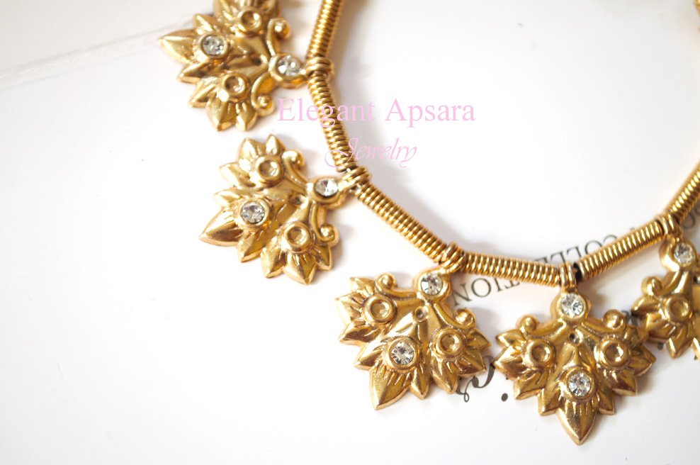 Khmer Silver Large Leaf Charm Bracelet Traditional Wedding Jewelry