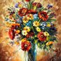 Afremov MAGIC FLOWERS WALL ART DECOR OIL PAINTING CANVAS DIRECTLY FROM THE ARTIS