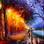 Alley  &acirc;�� PALETTE KNIFE EXTRA LARGE Oil Painting On Canvas DIRECTLY FROM AFREMOV