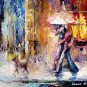Afremov MY DOG WALL ART DECOR OIL PAINTING CANVAS DIRECTLY FROM THE ARTIST
