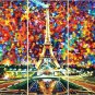 Paris (set of three) — PALETTE KNIFE Oil Painting On Canvas BY LEONID AFREMOV