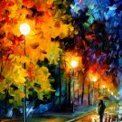 Blue Moon — PALETTE KNIFE Landscape Oil Painting On Canvas By Leonid Afremov - Size: 20" x 36"
