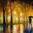 Bewitched Park — PALETTE KNIFE Oil Painting On Canvas By Leonid Afremov - Size: 40" x 24"