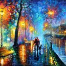 Melody Of The Night — PALETTE KNIFE Oil Painting On Canvas By Leonid Afremov - Size: 40" x 30"