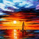 Touch of Horizon — PALETTE KNIFE Oil Painting On Canvas By Leonid Afremov - Size: 40" x 30"