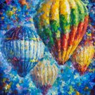 Up In The Blue Sky — PALETTE KNIFE Oil Painting On Canvas By Leonid Afremov - Size: 24" 30"