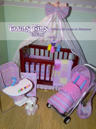 Dollhouse Cot with Canopy