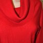 $278 New BCBG Max Azria 100% Cashmere Gold Red Colw Neck Knit Sweater Dress S