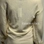 $278 New BCBG Max Azria 100% Cashmere Gold New Off White Knit Sweater Dress S