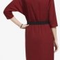$198 New BCBG Max Azria "Iselin" Red Belted Draped Satin Cocktail Party Dress M