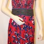 $158 New BCBG Max Azria Sangria Embellished Waistband Cocktail Party Dress S