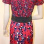 $158 New BCBG Max Azria Sangria Embellished Waistband Cocktail Party Dress M