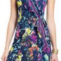 $148 New BCBG Max Azria "Safiya" Bt Wisteria Wrap Jersey Cocktail Dress NWT S