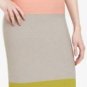 $158 New BCBG Max Azria "Scarlett" Blush Color Block  Bandage Power Skirt XS