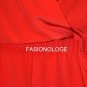 $278 New BCBG Max Azria Poppy Red 100% Silk Draped Cocktail Party Dress 8