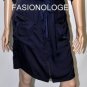 $198 New BCBG Max Azria "Klee" Dark Midnight Satin Cargo Cocktail Party Dress M